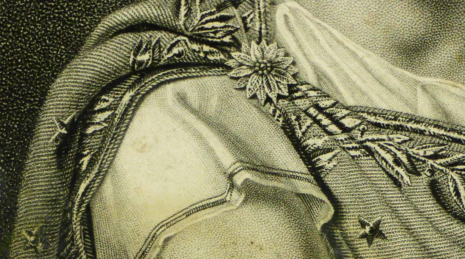 Französischer Kaiser-Stickerei (Braun), Portrait Print, von Unknown