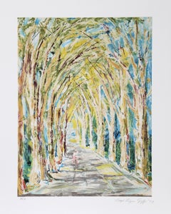 French Gothic, Modern Lithograph by Lloyd Lozes Goff