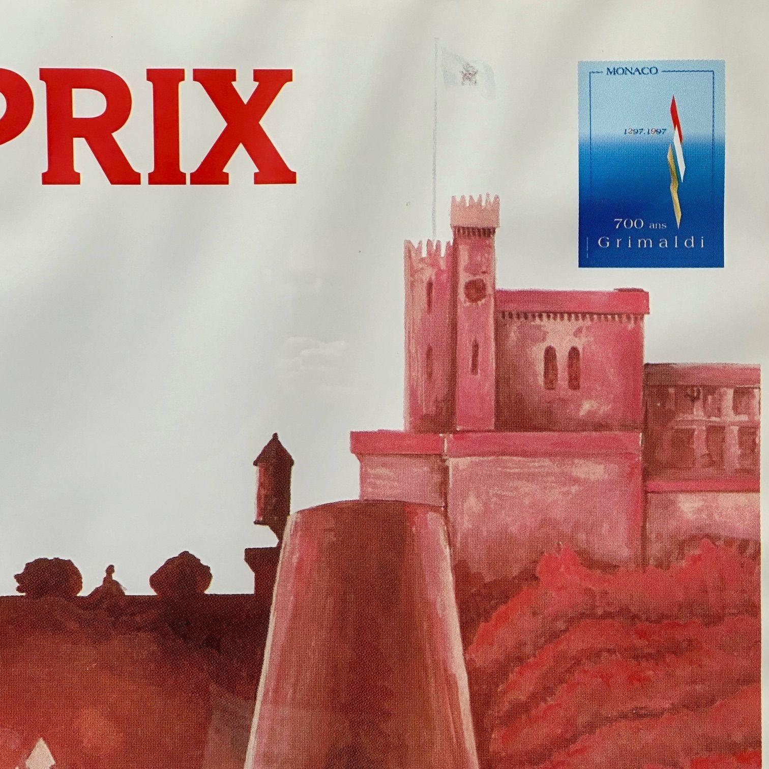 Affiche de course automobile française du milieu du siècle, Grand Prix de Monaco, 1997 en vente 6