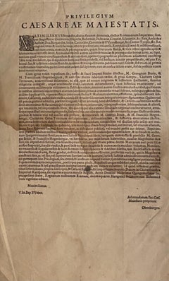Frontispiece - Civitates Orbis Terrarum -  Etching  - 1580