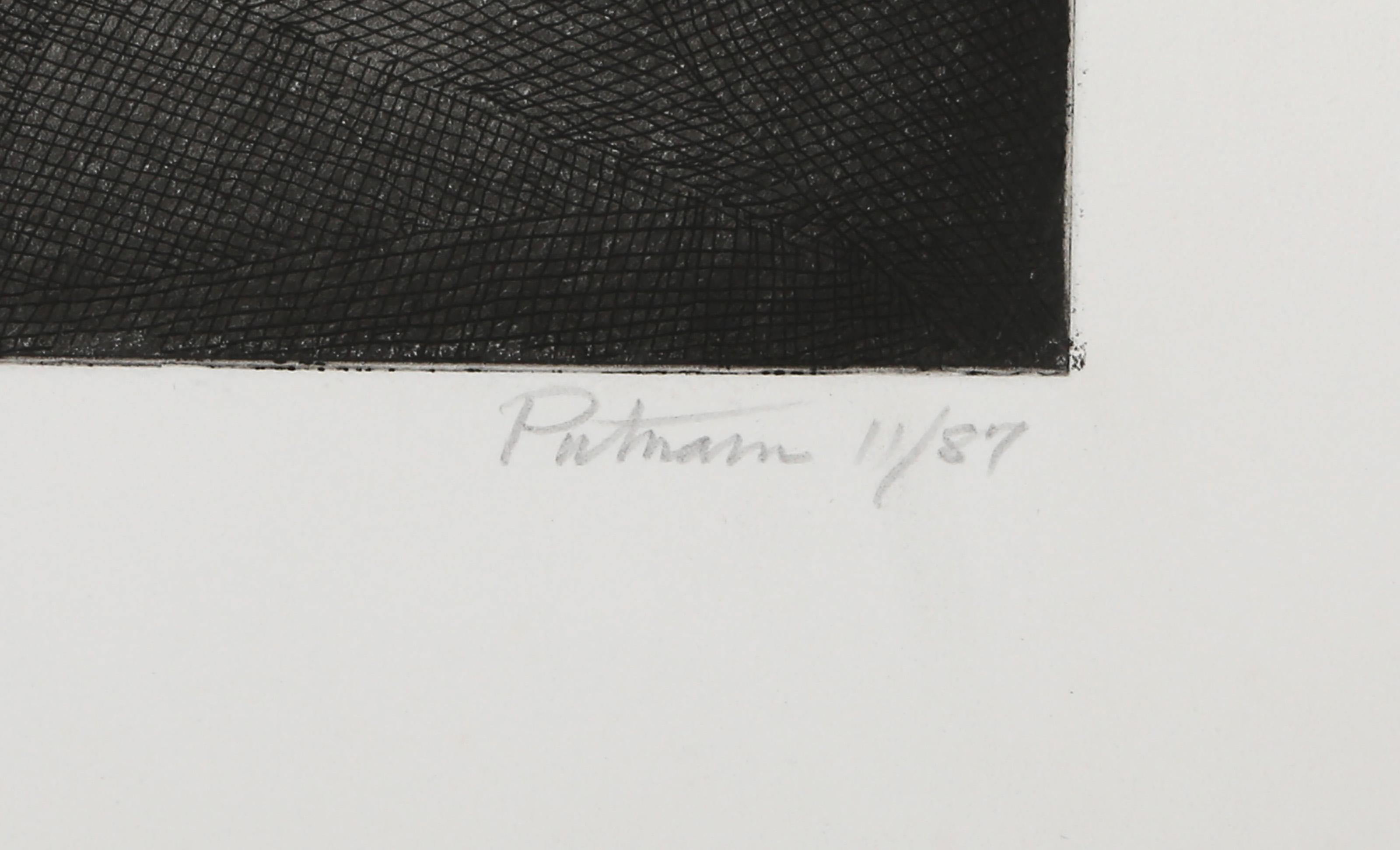 Vollmond, Moderne Radierung von Wallace Putnam im Angebot 3