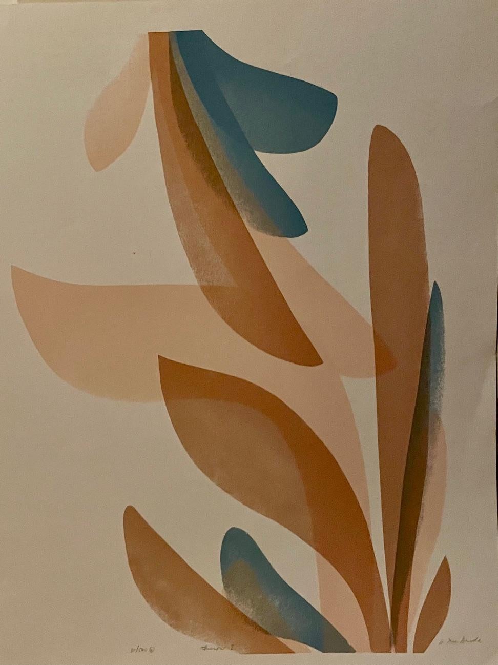 Unknown Abstract Print – "Fusion I"  von D. McBride