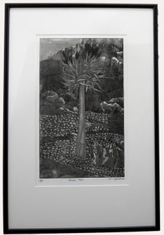 G. C. Goldman - Framed Contemporary Aquatint, Quiver Tree