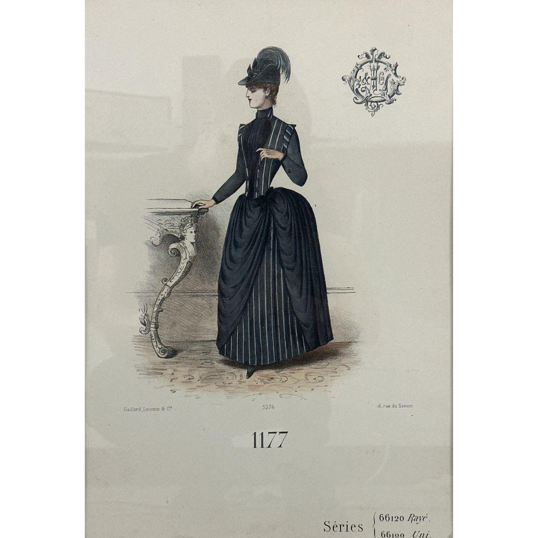 Gaillard, Lecomte et Cie - Parisian Fashion Trade peint à la main  Imprimer - Print de Unknown