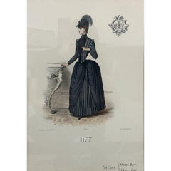 Gaillard, Lecomte, and Cie - Parisian Fashion Trade Hand Painted  Print