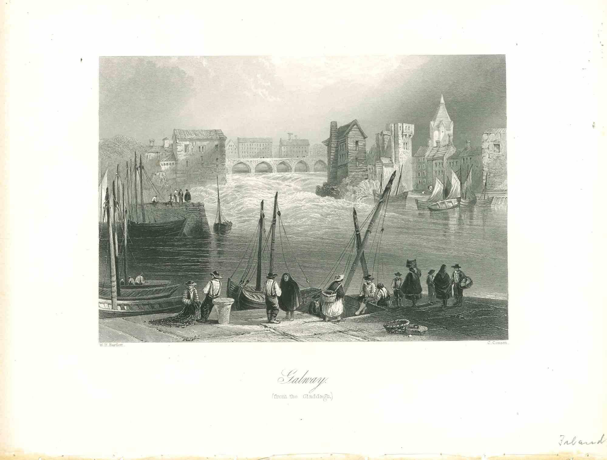 Unknown Landscape Print - Galnay - Original Lithograph - Mid-19th Century