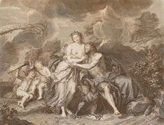 Gaspard Duchange - 18th Century Engraving, Jupiter and Juno