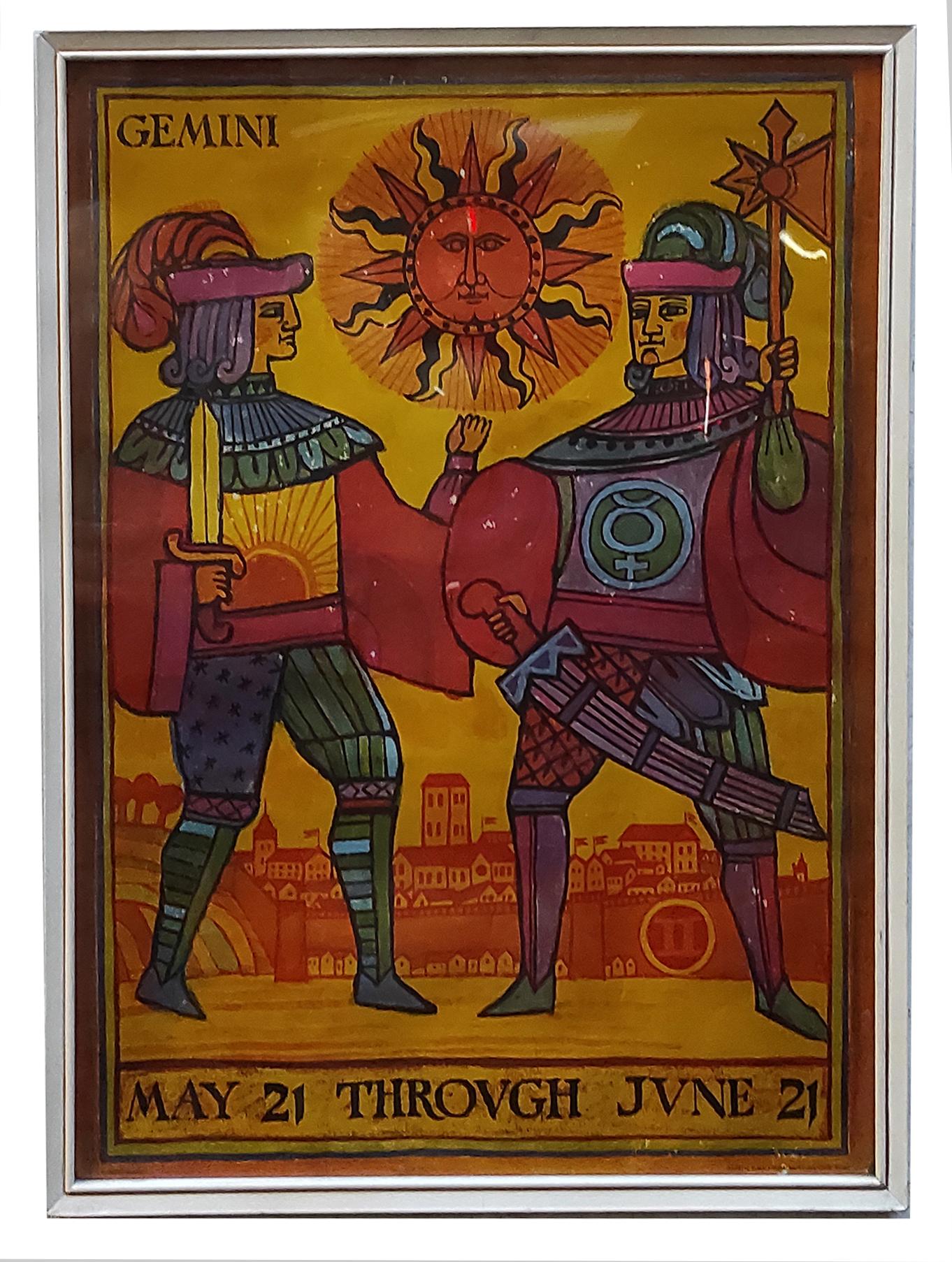 GEMINI - Astrological poster by Jaine Teiko Oka