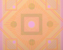 Geometric Composition, Op Art Screenprint by Robert Tucker