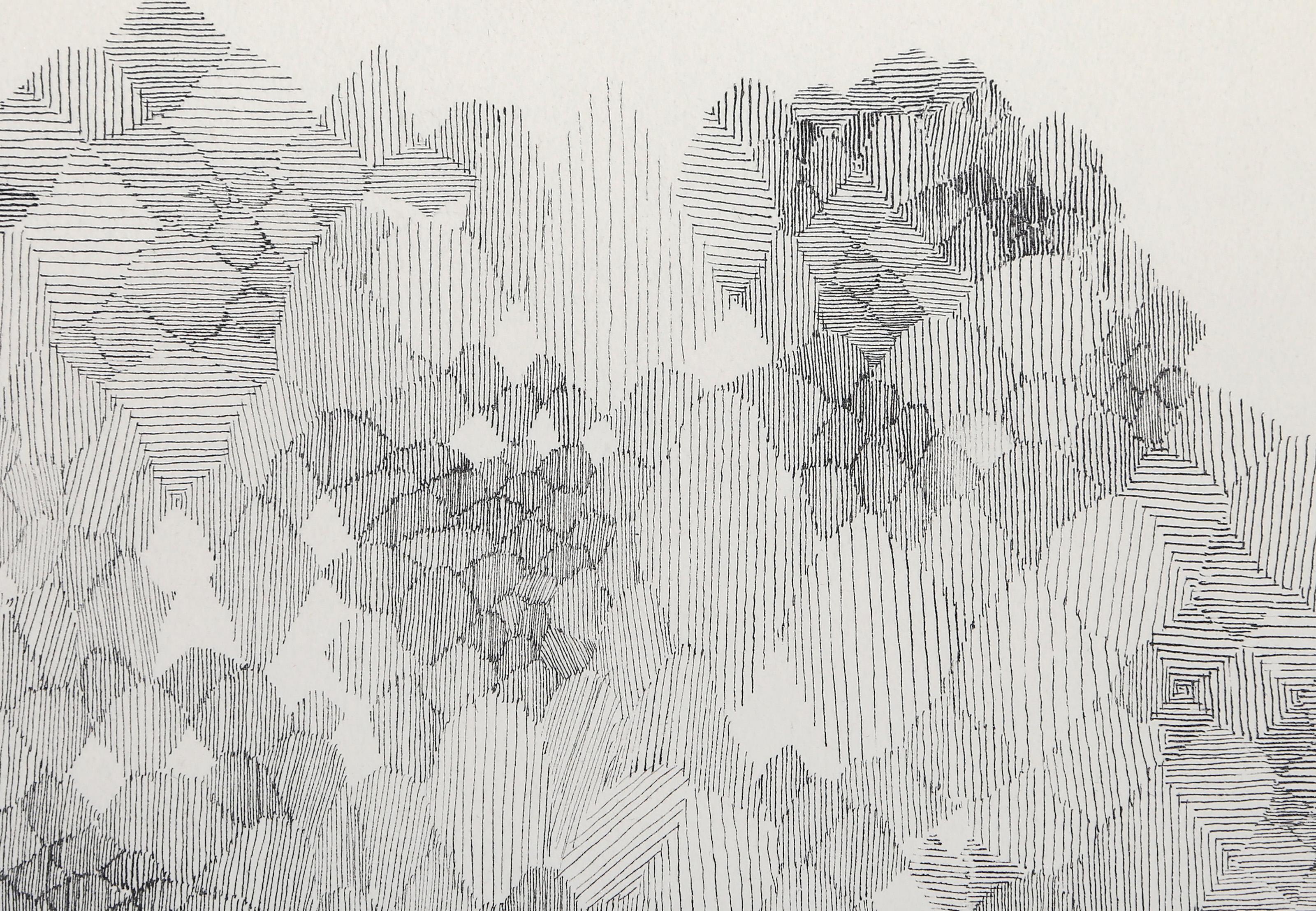 Geometric Hive, Modern Etching - Print by Unknown