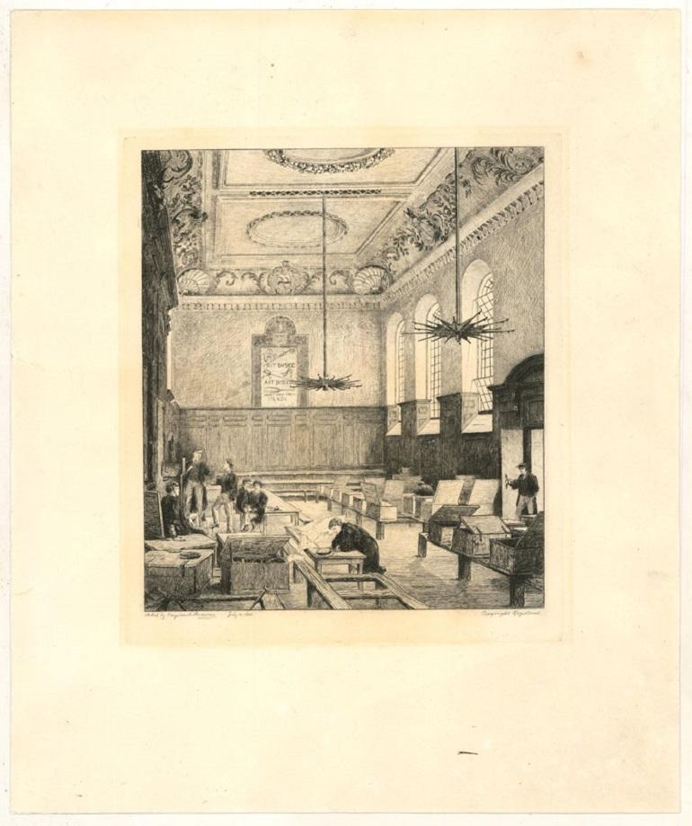 George Heywood Maunoir Sumner (1853â€“1940) - Signed 1880 Etching, The School - Print by Unknown