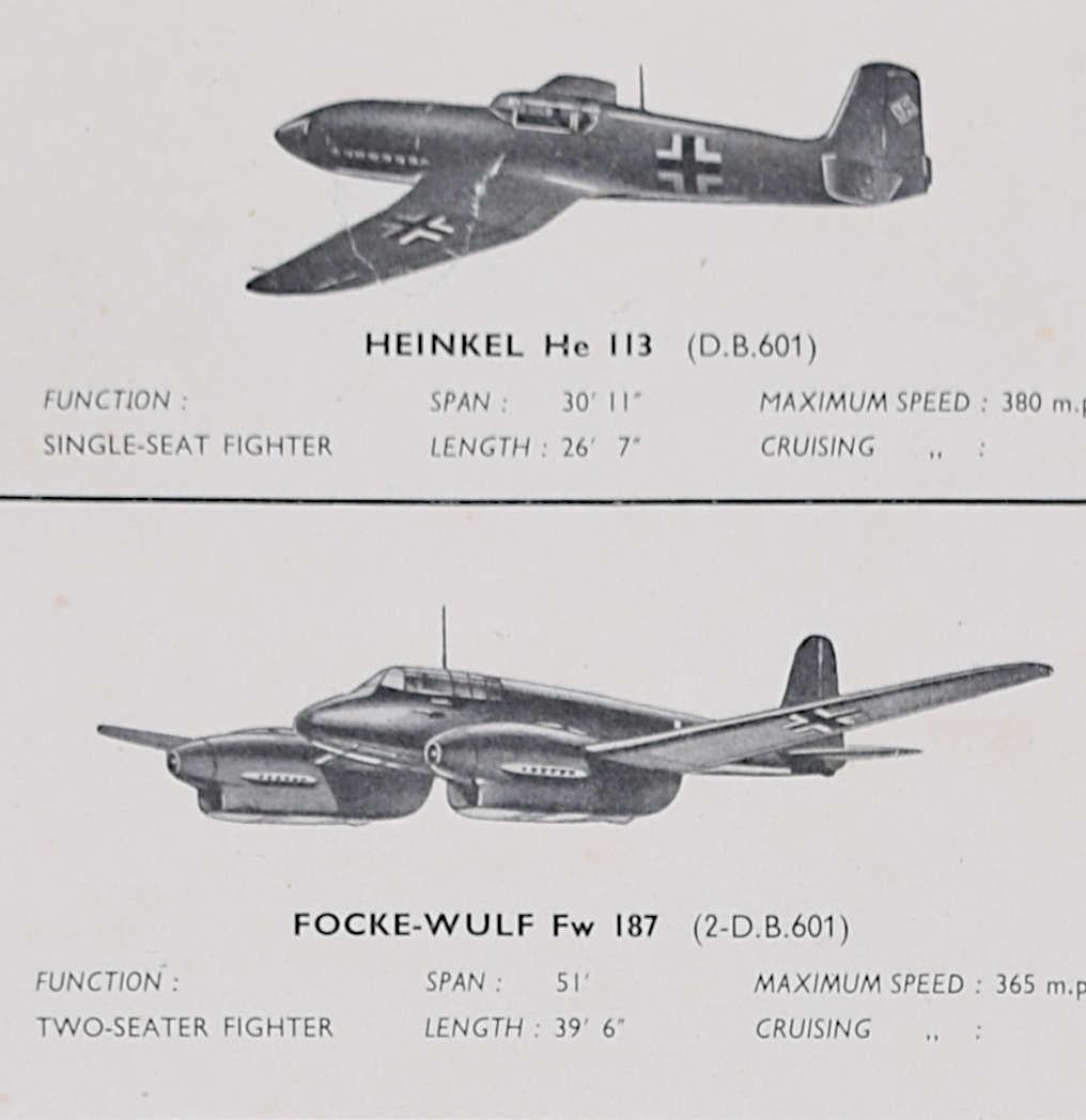 Deutsche Flugzeuge, original WW2-Poster – Print von Unknown