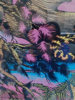 JAGE LOOKING AT A BUTTERFLY- 1970s Poster