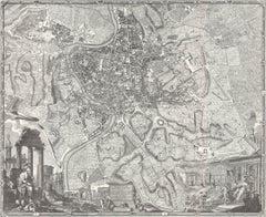 Giambattista Nolli Rome 1748 Offset Print, Aerial Map, 1997 Edition