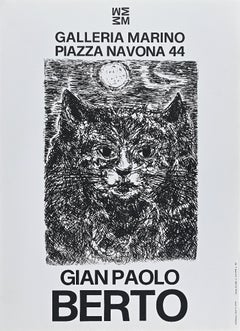 Gianpaolo Berto's Retro Exhibition Poster - Offset Print - 1973