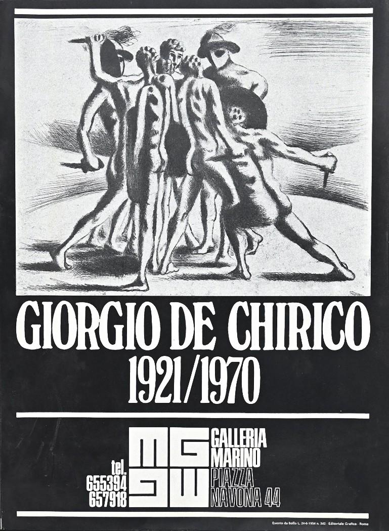 Unknown Figurative Print - Giorgio De Chirico's Vintage Poster - Offset Print - 1975