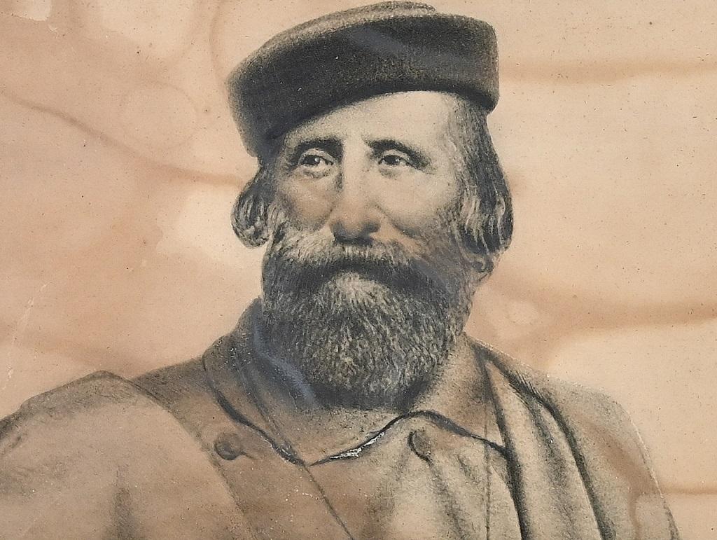 Giuseppe Garibaldi - Lithograph - Late 19th Century - Print by Unknown