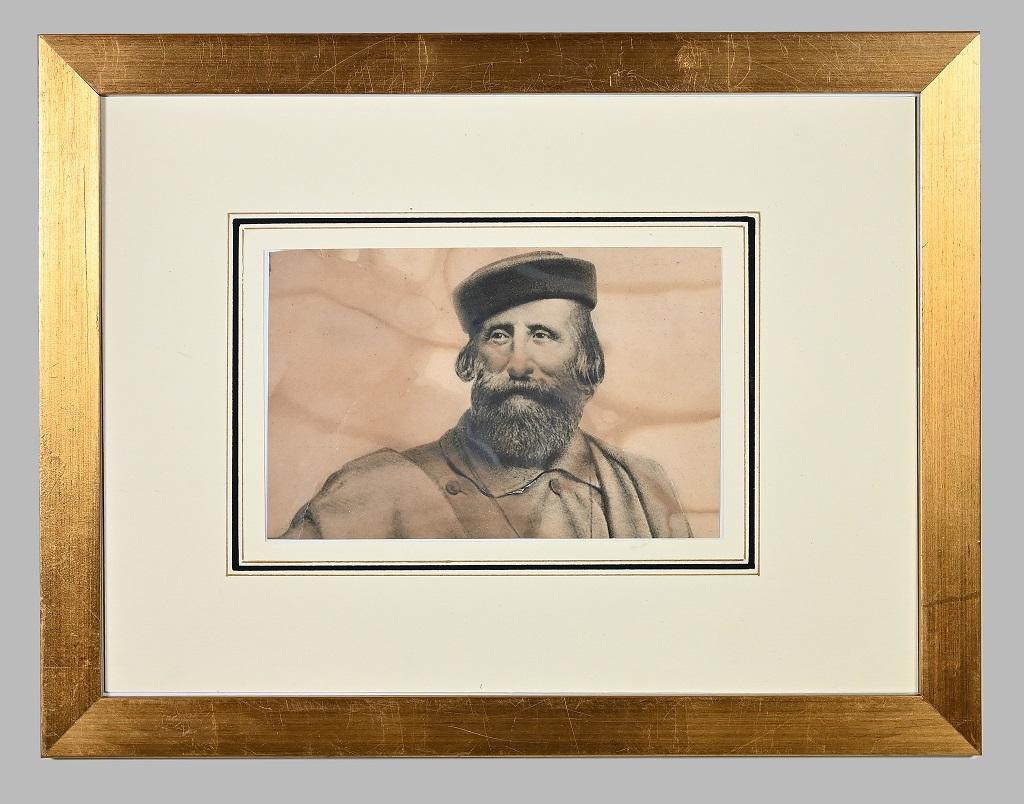 Unknown Portrait Print - Giuseppe Garibaldi - Lithograph - Late 19th Century