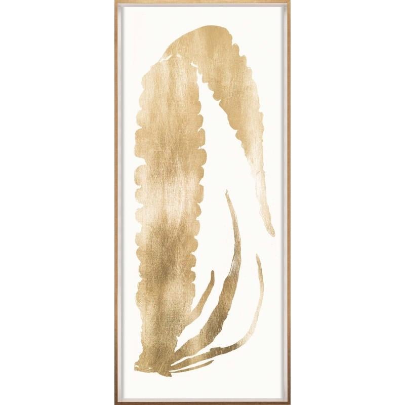 Unknown Print – Gold Leaf Seaweeds, No. 1, unframed
