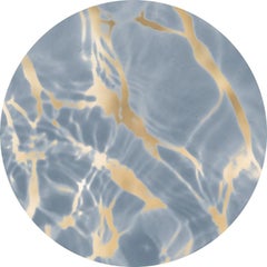 Gold Ripple, Series 2, No. 4, aluminum composite material, shiny gold