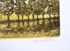 Golden Apple, Aquatinte surréaliste de Hank Laventhol