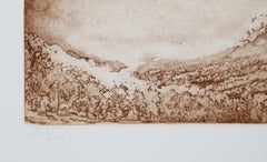 Uva d'oro, acquaforte surrealista all'acquatinta di Hank Laventhol