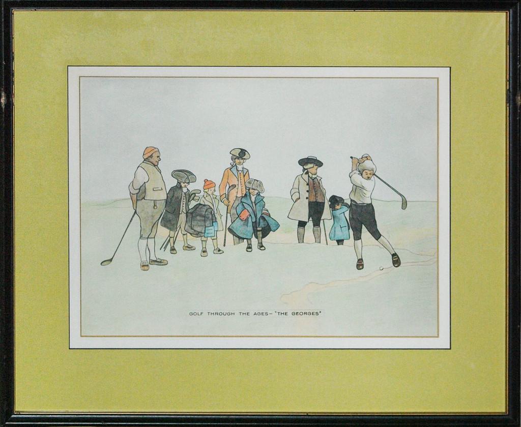 Golf Through The Ages- The Georges - Print by Unknown