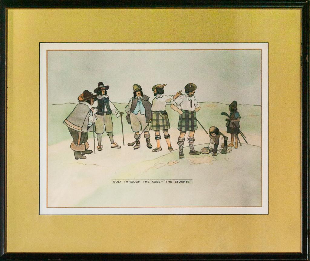 Golf Through The Ages- The Stuarts - Print by Unknown