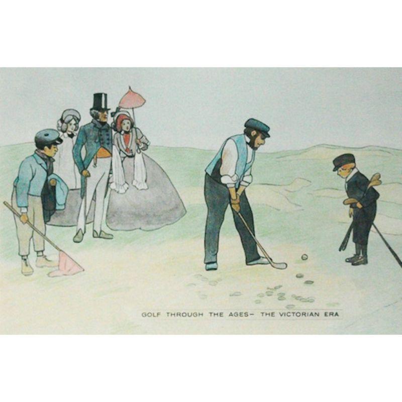 Classic golfing scene marketed by Abercrombie & Fitch c1950s

Print Sz: 9 1/4