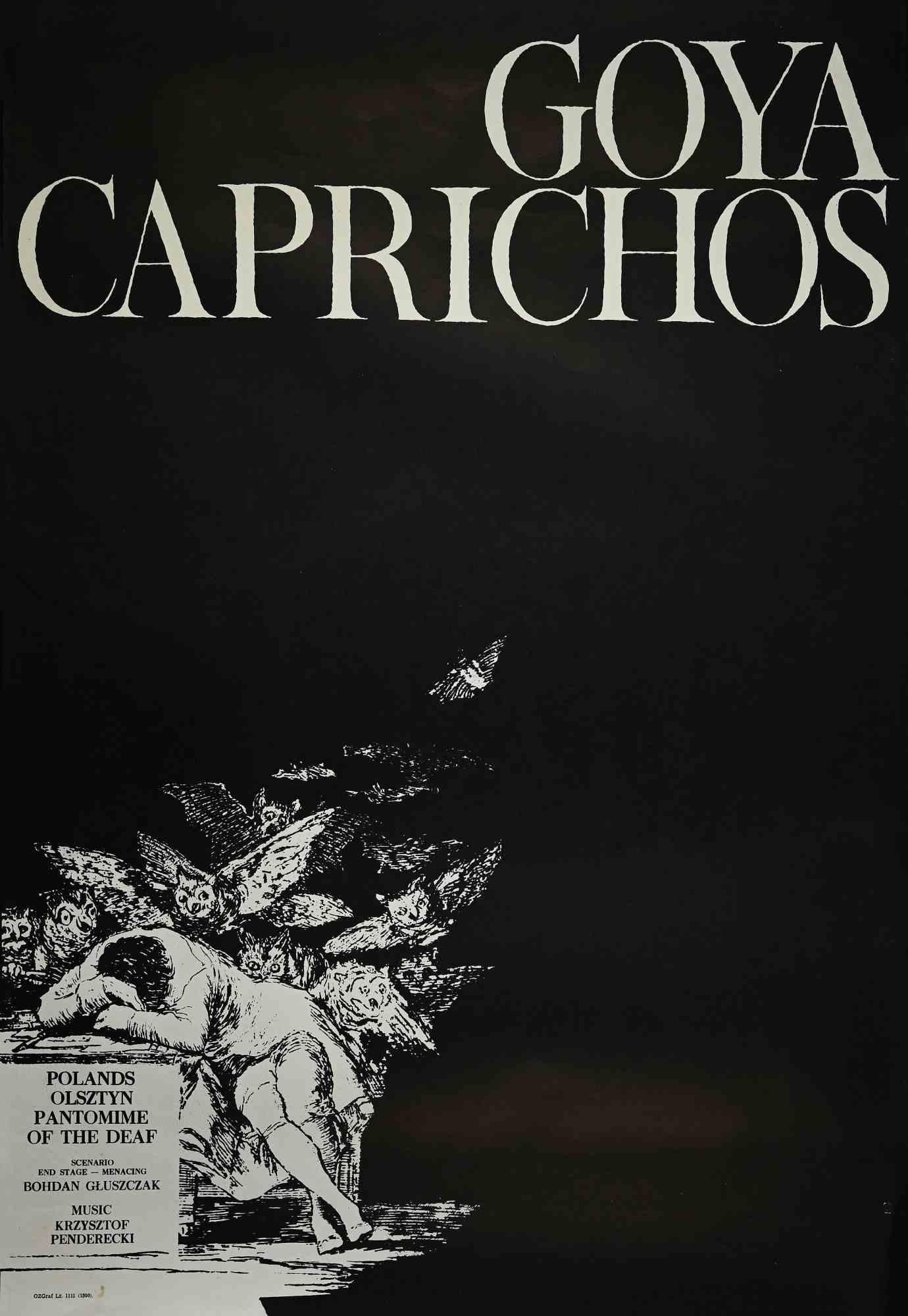 Unknown Figurative Print - Goya Caprichos Poster - Vintage Offset Print - 1975