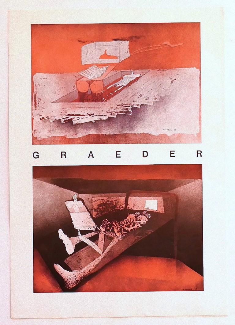 Unknown Figurative Print - Graeder - Vintage Poster - Offset Print - 1969
