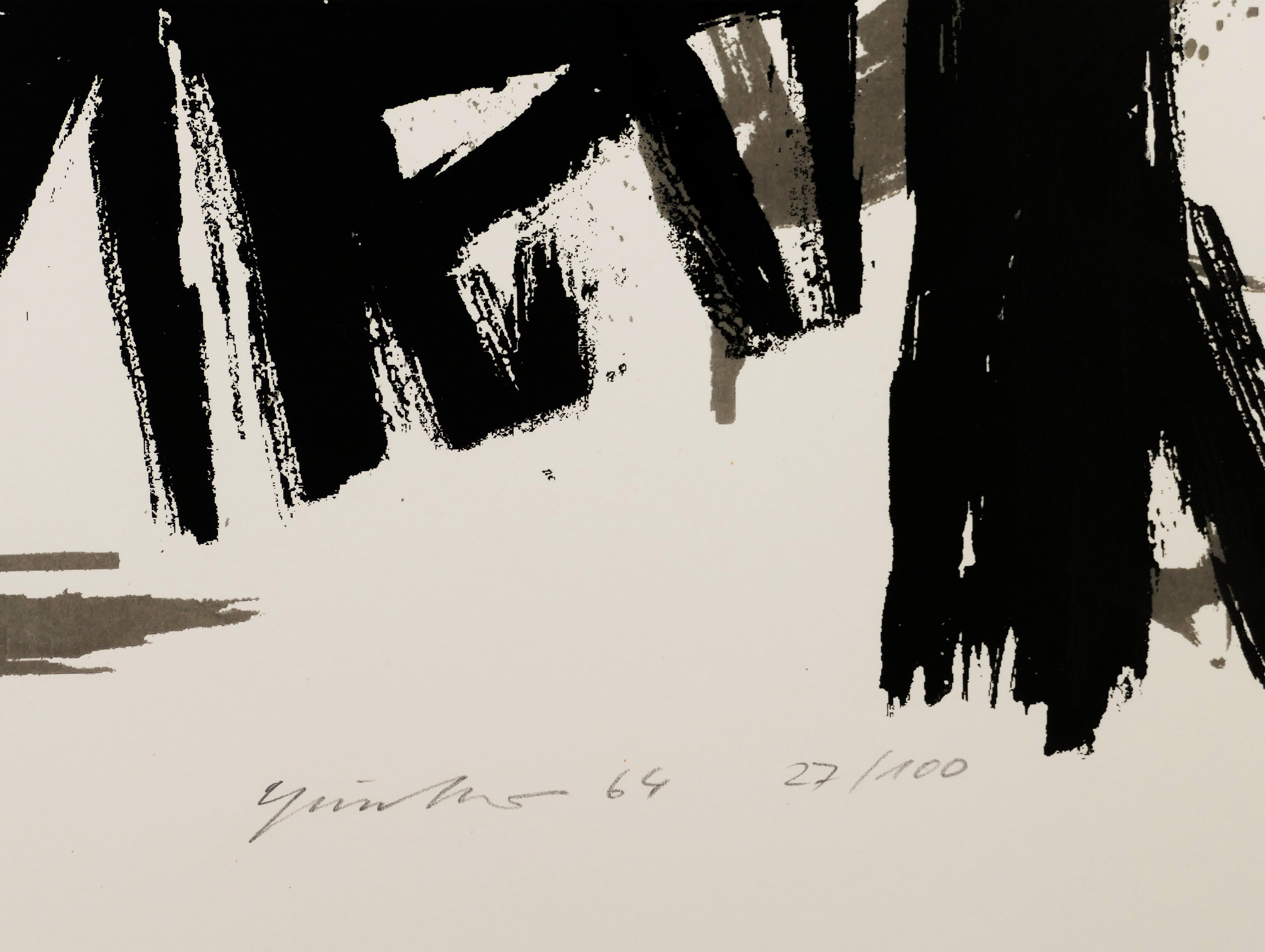 Graffiti - Original Screen Print - 1964 - Beige Abstract Print by Unknown