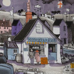 Graham Clarke (b.1941) - 20th Century Etching, Herbert's Turbots