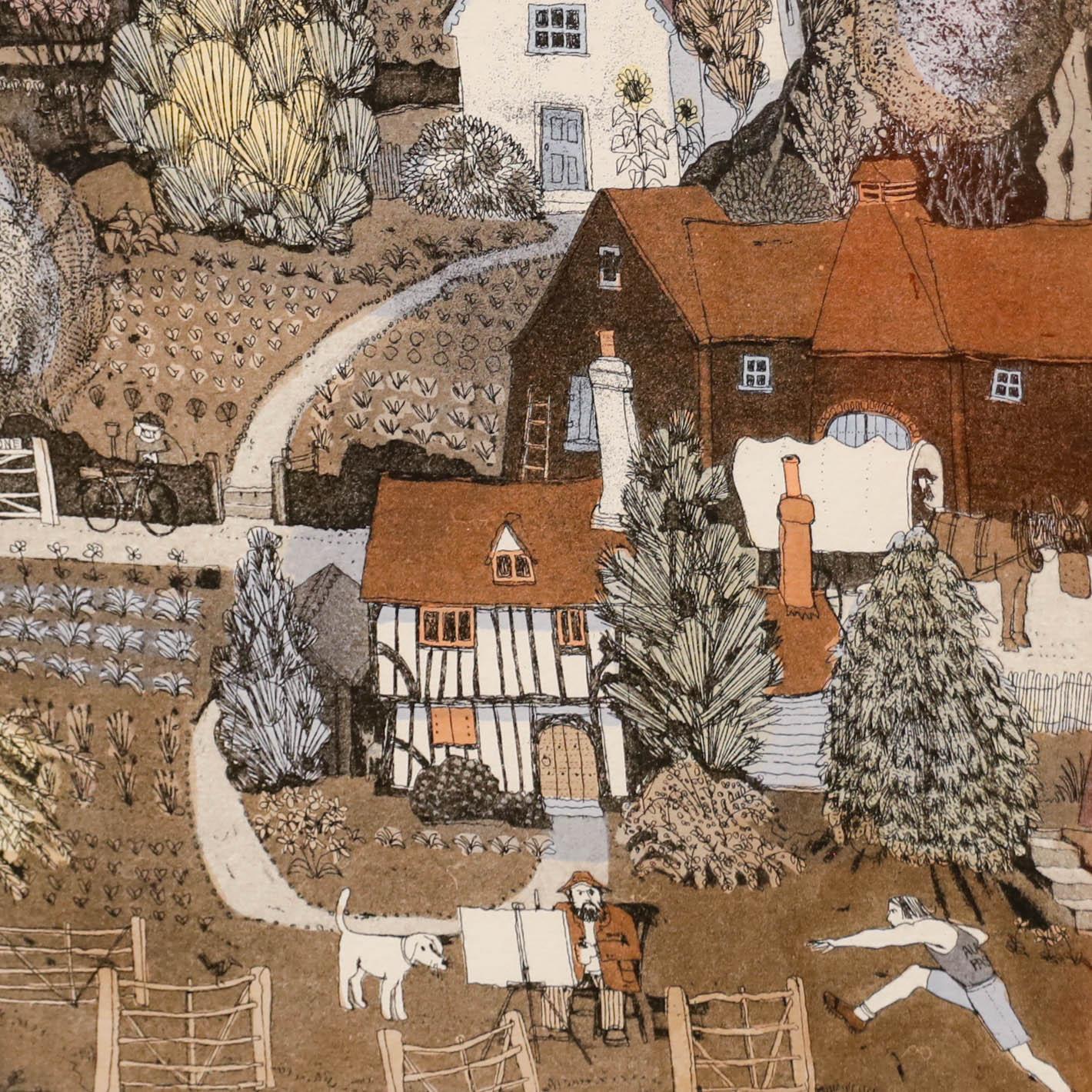 Graham Clarke (b.1941) - 20th Century Etching, Teapot Clipper 1