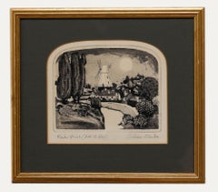 Graham Clarke (b.1941) - Framed 20th Century Etching, River Mill