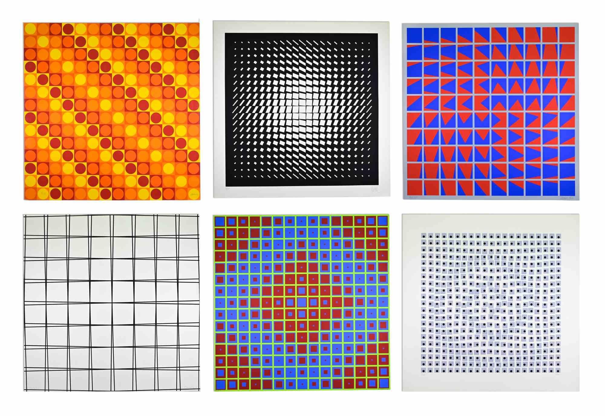 Unknown Abstract Print - GRAV, GROUP DE RECHERCHE D
ART VISUEL - Screen Print - 1960s