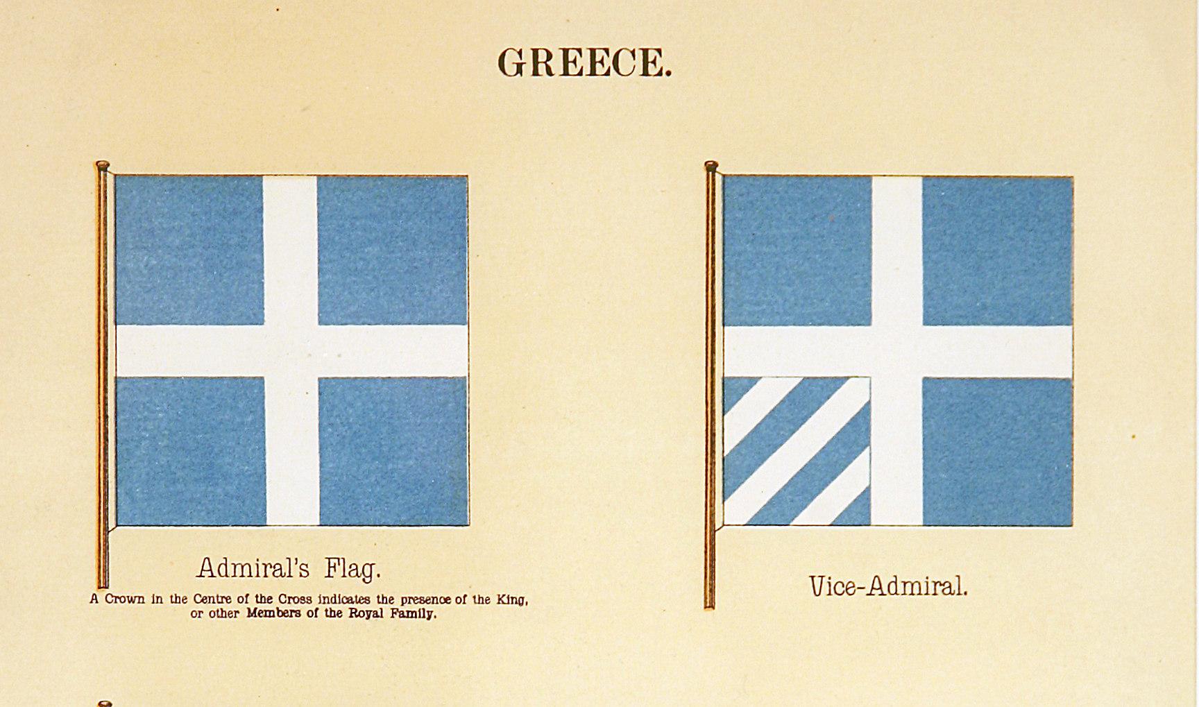Greece Pennants - Gray Print by Unknown