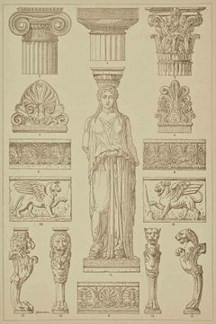 Greek Sculpture- Lithograph  - 19th Century