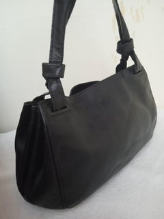 Gucci black leather bag vintage