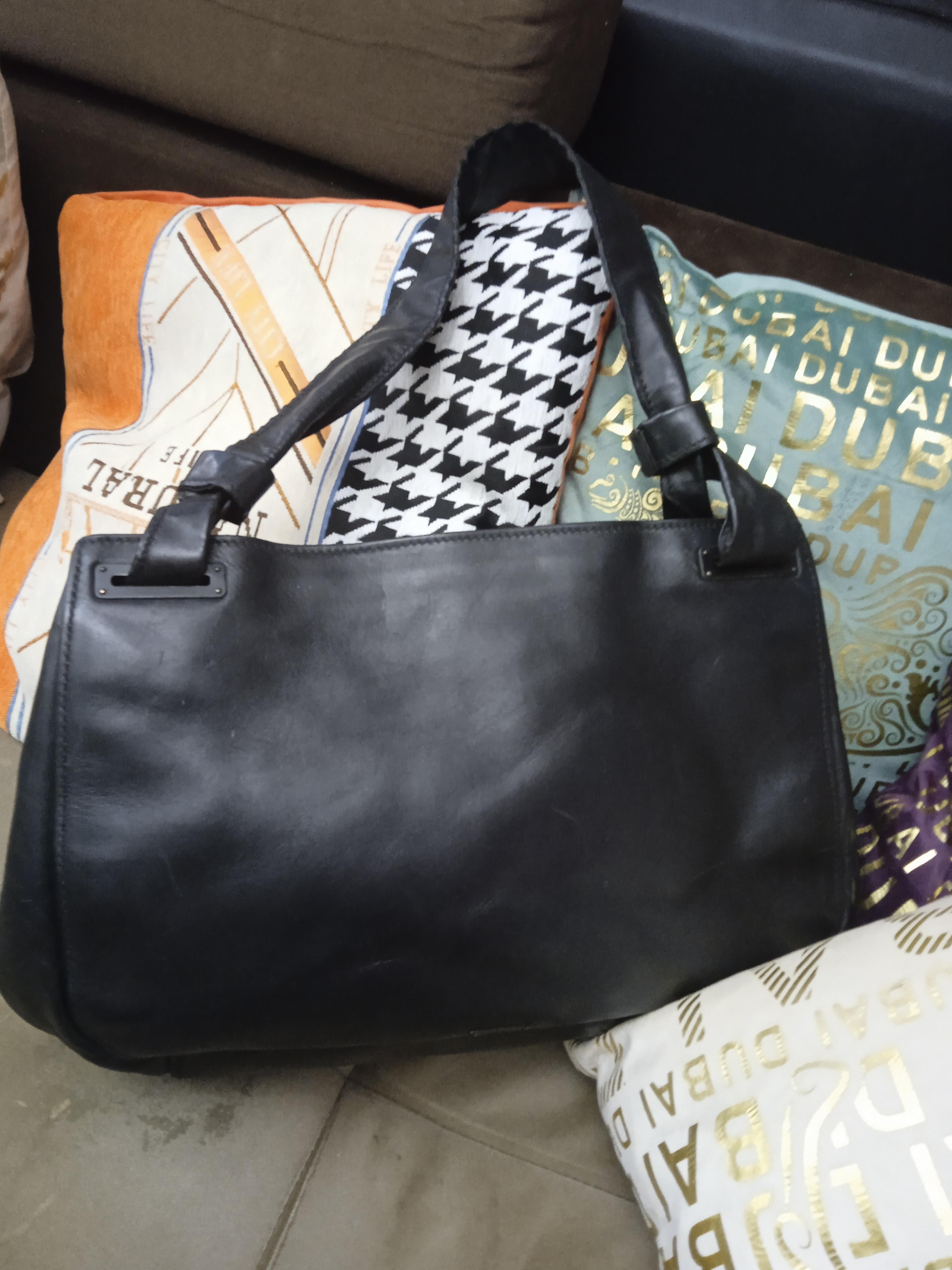 Sac en cuir noir Gucci vintage - Noir Animal Print par Unknown