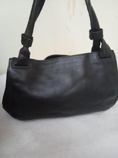 GUCCI Shoulder Bag Old Gucci vintage leather Black Women Used –