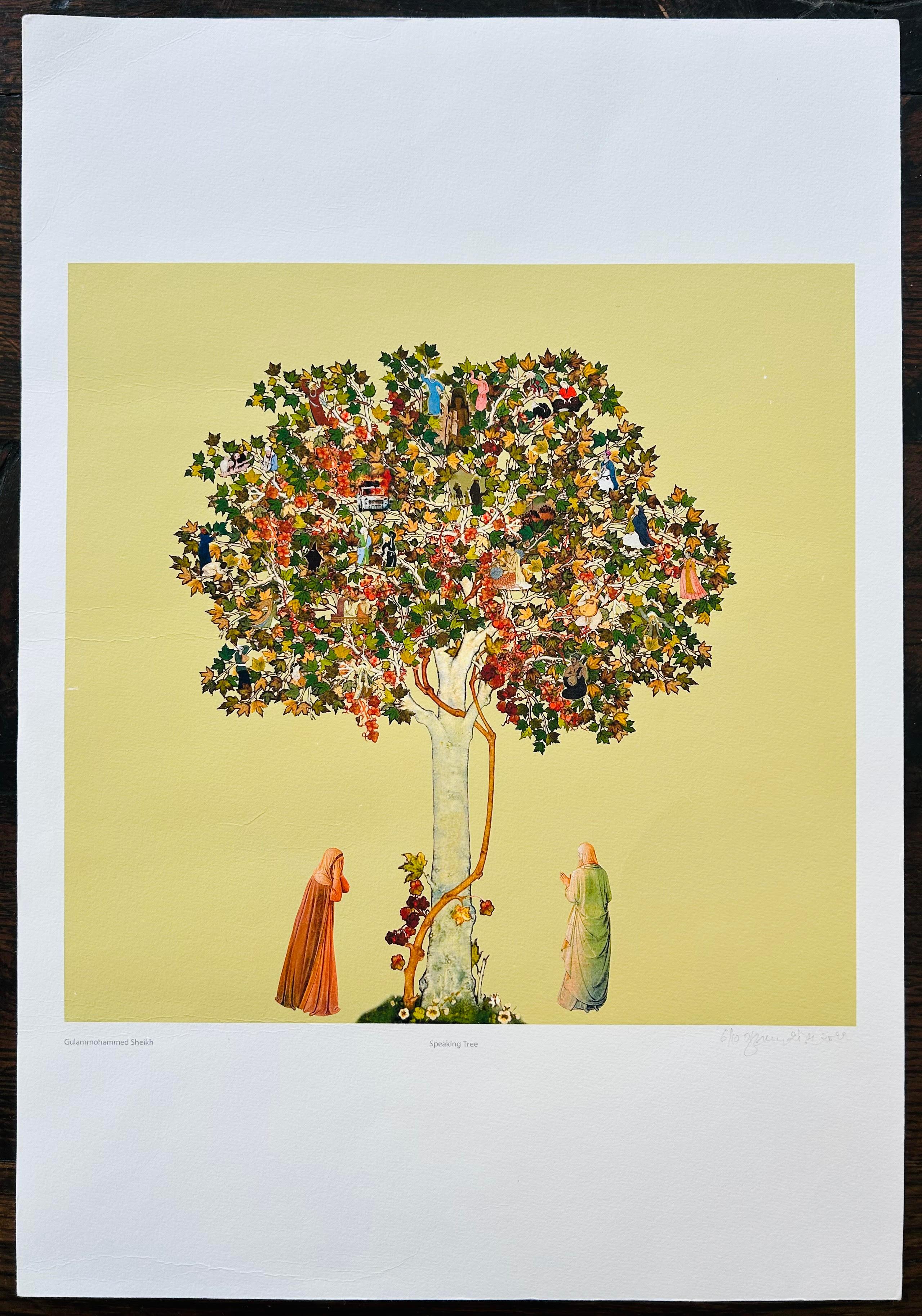 Gulammohammed Sheikh India Modern Two Colour Limited Edition Prints Baroda 7