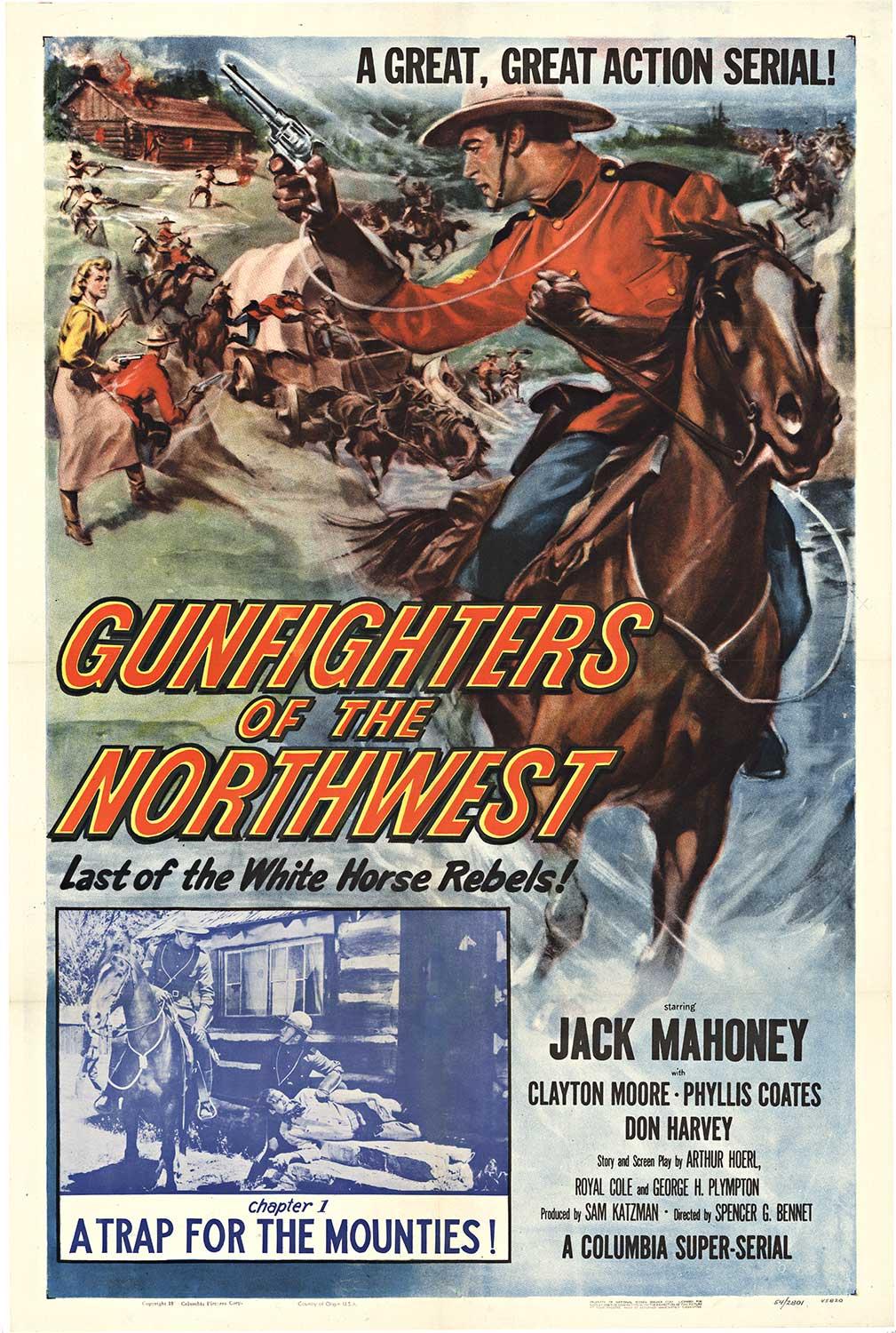 'Gunfighters of the Northwest' original vintage movie poster  1954  US 1-sheet