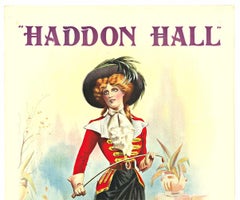Haddon Hall – Theaterplakat, vollständige Lithographie