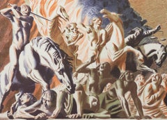 Hans Feibusch (1898-1998) - 1946 Lithograph, The Four Horsemen of the Apocalypse