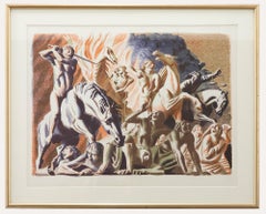 Hans Feibusch (1898-1998) - 1946 Lithograph, The Four Horsemen of the Apocalypse