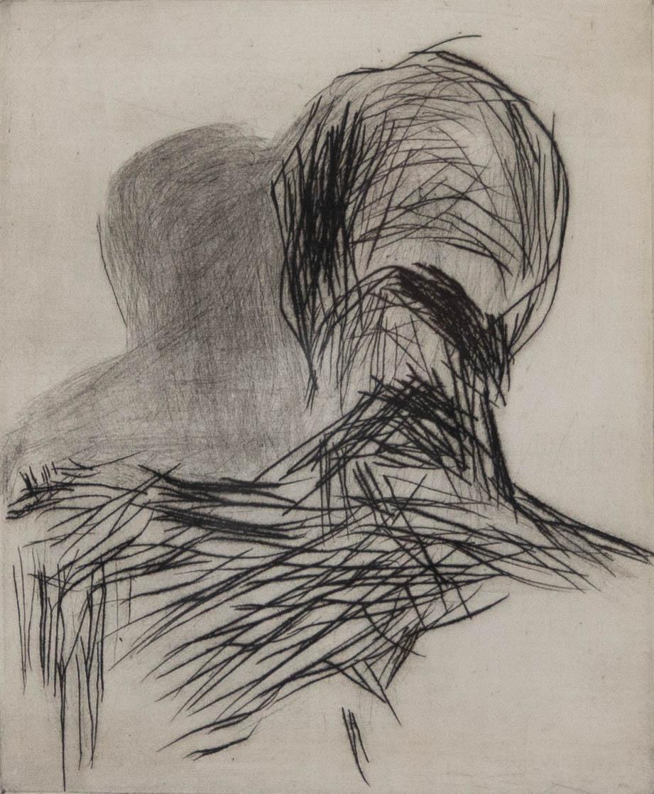 Hans Wigert (1932-2015) - 20th Century Etching, Skuggan - Print by Unknown