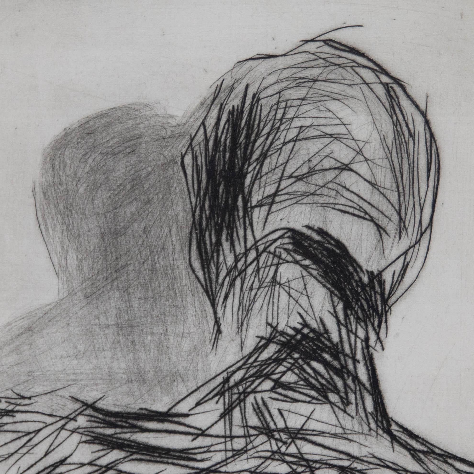 Signed in graphite. No. 11/20. Presented in a light wooden frame. On paper.