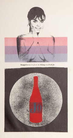 Happiness is just a thing called Jo, Pop Art Screenprint by Unknown Artist