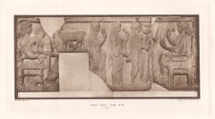 Harpy Tomb, West Side, British Museum Roman Classical sculpture photogravure